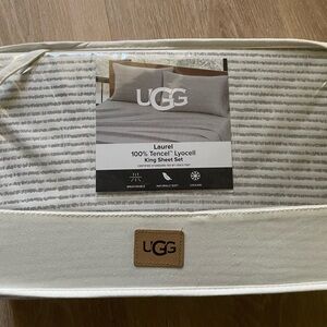 UGG Laurel Tencel Lyocell King Sheet Set in Gray